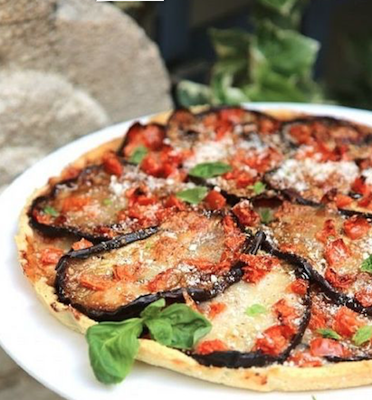 Pizza aubergine maison