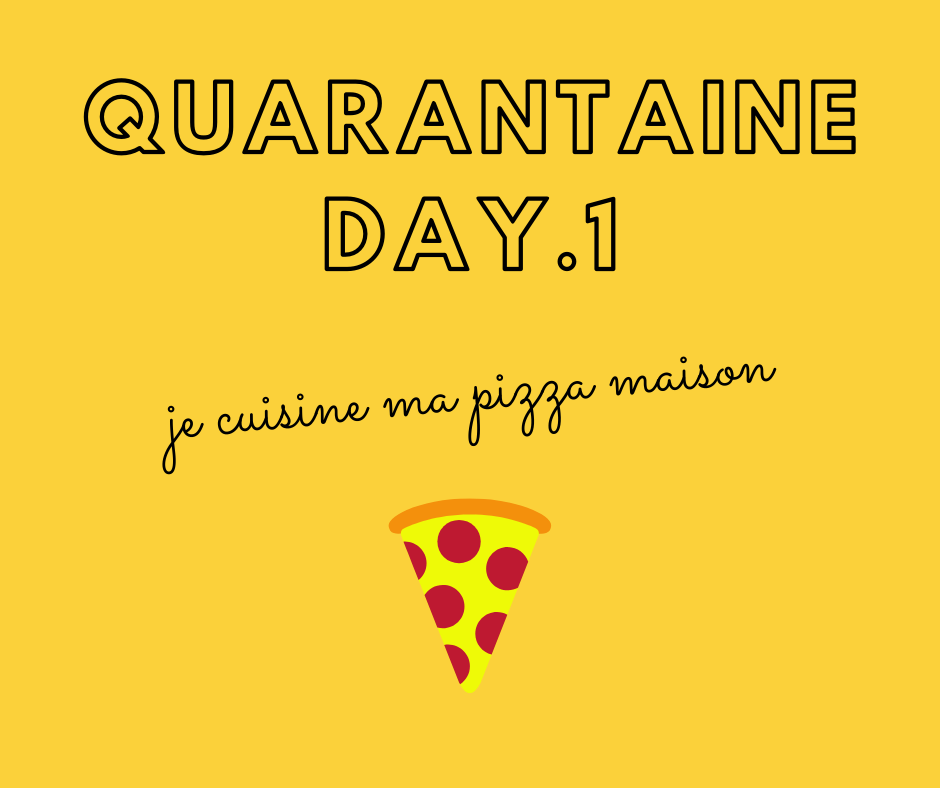 Pizza maison pour quarantaine